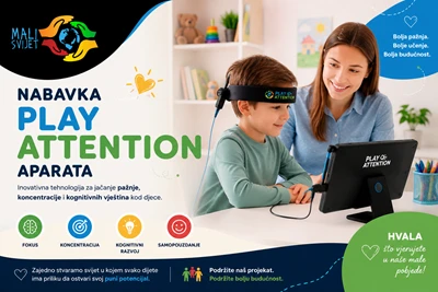 Nabavka uređaja Play Attention za unapređenje logopedskih i rehabilitacijskih usluga